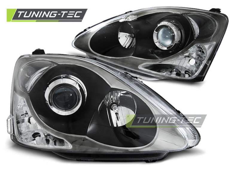 Upgrade Scheinwerfer für Honda Civic 3/5 Türer 01-06 schwarz